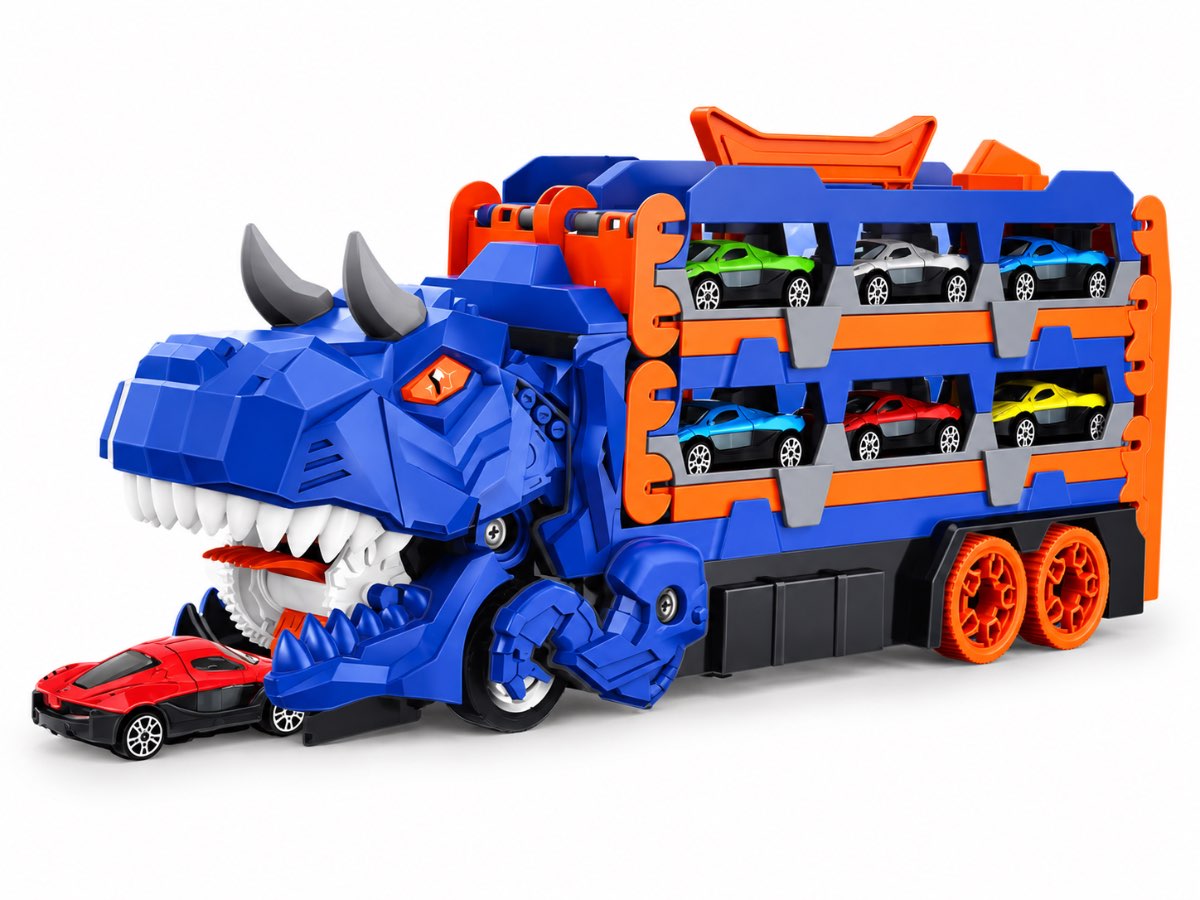 Camion Dinosaurio con Carritos