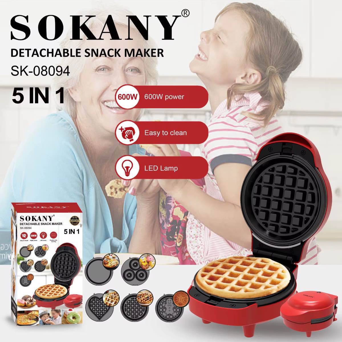Min Waflera 5 En 1 Sokany - foto 1 de 3