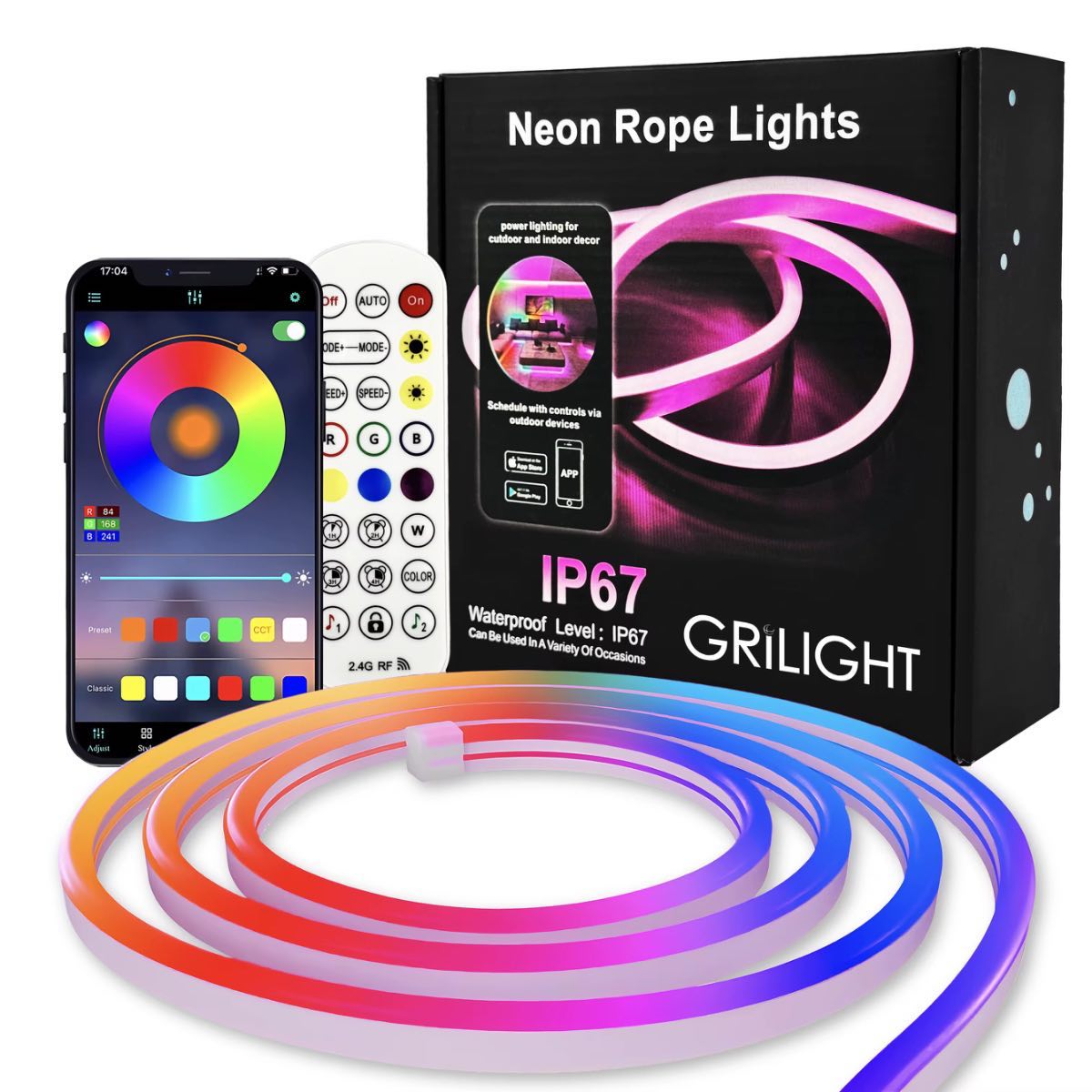 Luz Led Neon Ritmica 10mt - foto 1 de 3
